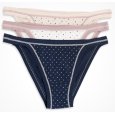 COTONELLA TANGA DONNA ART.3364 3 PEZZI - COLORI ASSORTITI 