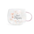 MERCURY TAZZA IN VETRO BOROSILICATA  "GOOD MORNING" - COLORI ASSORTITI 