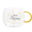MERCURY TAZZA IN VETRO BOROSILICATA  "GOOD MORNING" - COLORI ASSORTITI 