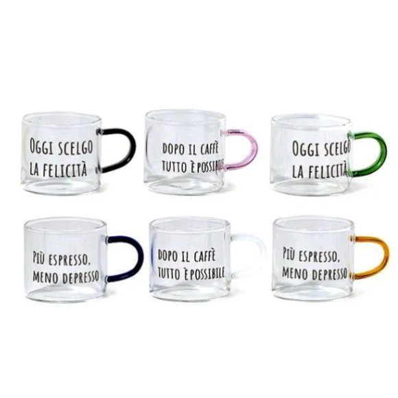 MERCURY TAZZINA IN VETRO BOROSILICATO 100ML - ASSORTITI 