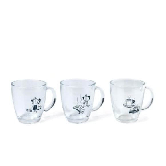 MERCURY TAZZA DECORATA IN VETRO - 3 DECORAZIONI ASSORTITE