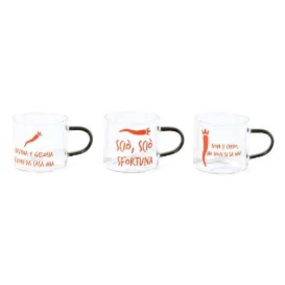 MERCURY TAZZINA IN VETRO BOROSILICATO 100 ML 7,5X5XH5 CM - DESIGN ASSORTITI 