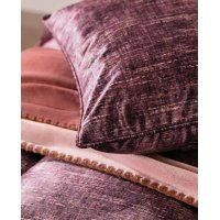 RIVIERA - CUSCINO IN VELLUTO "TWEED" - VIOLA