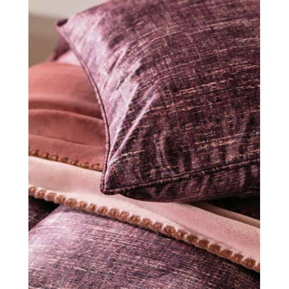 RIVIERA - CUSCINO IN VELLUTO "TWEED" - TORTORA
