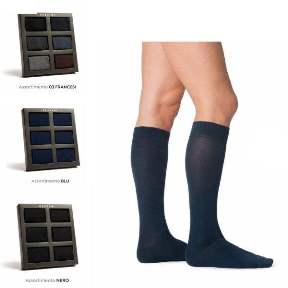 PEZZINI CALZINO UOMO LUNGO ART.UGB-B06 6 PEZZI - COLORI ASSORTITI PEZZINI CALZINO UOMO LUNGO ART.UGB-B06 6 PEZZI - COLORI ASSORTITI
