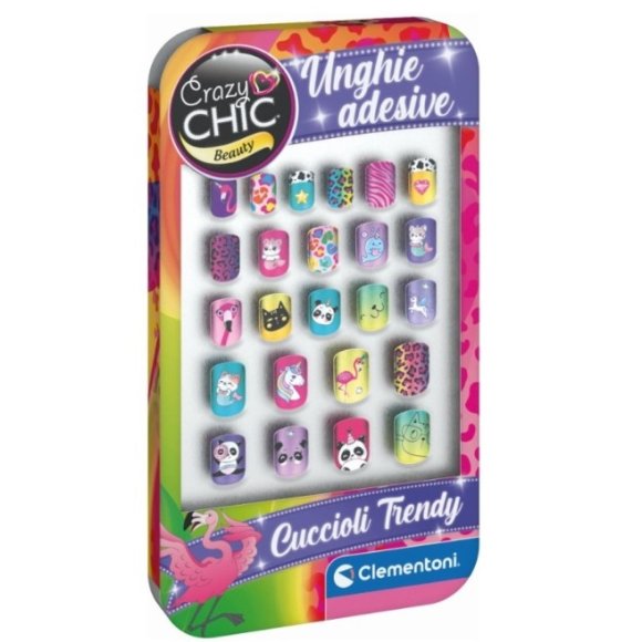 CRAZY CHIC UNGHIE ADESIVE CUCCIOLI TRENDY