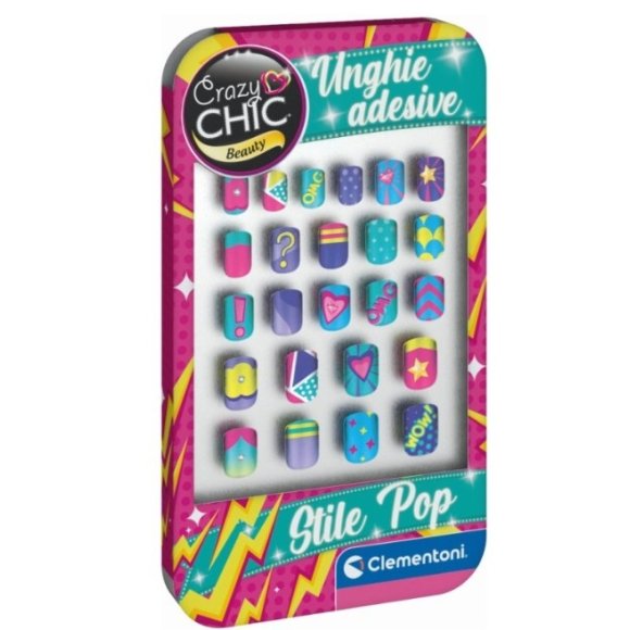 CRAZY CHIC UNGHIE ADESIVE STILE POP 