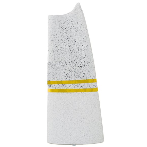 CAMACHO VASO IN CERAMICA 9x15x36 CM - ARGENTATO/BIANCO CAMACHO VASO IN CERAMICA 9x15x36 CM - ARGENTATO/BIANCO