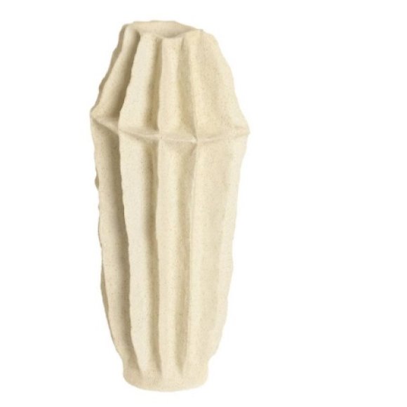 ITEM VASO IN RESINA STILE MEDITERRANEO BEIGE - 19X19X44 CM ITEM VASO IN RESINA STILE MEDITERRANEO BEIGE - 19X19X44 CM