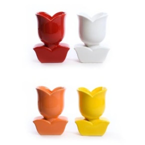 MERCURY VASO TULIPANO IN CERAMICA - COLORI ASSORTITI 