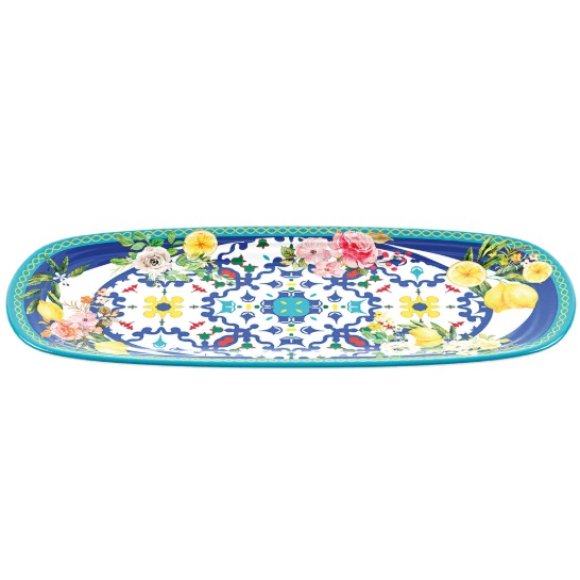 GUZZINI - VASSOIO RETTANGOLARE PICCOLO "FLOWER&LEMON"