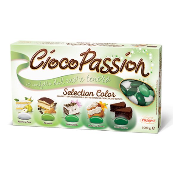 CRISPO - CONFETTI CIOCO PASSION 1 KG - VERDI