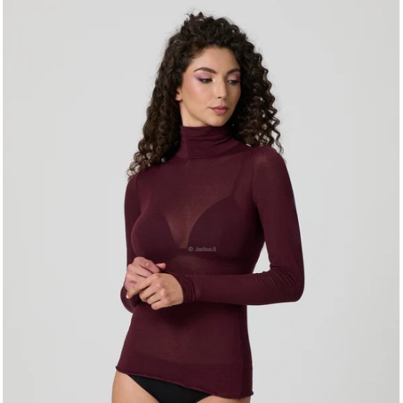 JADEA-MAGLIA DONNA DOLCEVITA MANICA LUNGA COD.4066-VINACCIA