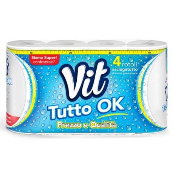 VIT ASCIUGONI TUTTO OK 4 ROTOLI