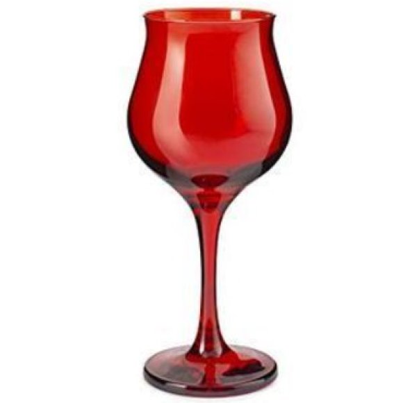 CALICE VINO WAVY 6 PEZZI - ROSSO 