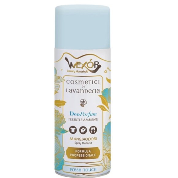 WEXOR COSMETICI DI LAVANDERIA DEO PARFUM TESSUTI E AMBIENTI MANGIAODORI FRESH TOUCH SPRAY - 400 ML WEXOR COSMETICI DI LAVANDERIA DEO PARFUM TESSUTI E AMBIENTI MANGIAODORI FRESH TOUCH SPRAY - 400 ML