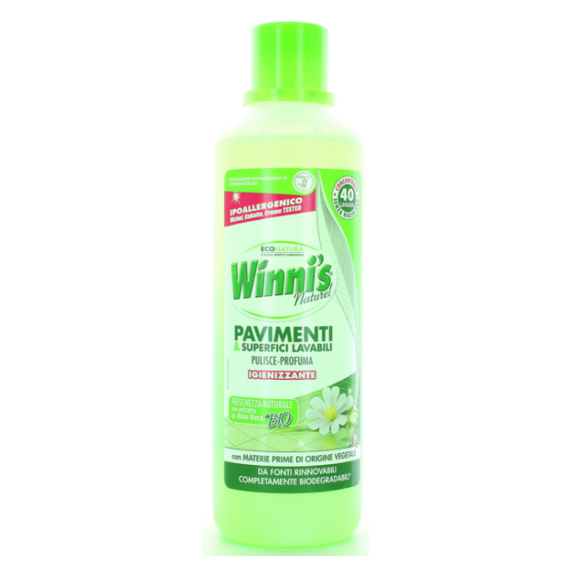 WINNI'S DETERGENTE PAVIMENTI IGIENIZZANTE 40 LAVAGGI 1 LT