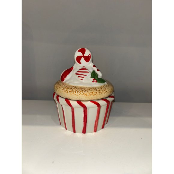 NATALE SCATOLA CUPCAKE D11XH13 CM 
