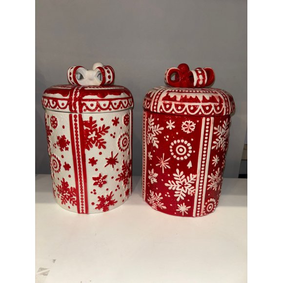 NATALE SCATOLA PACCO DONO D15XH25 