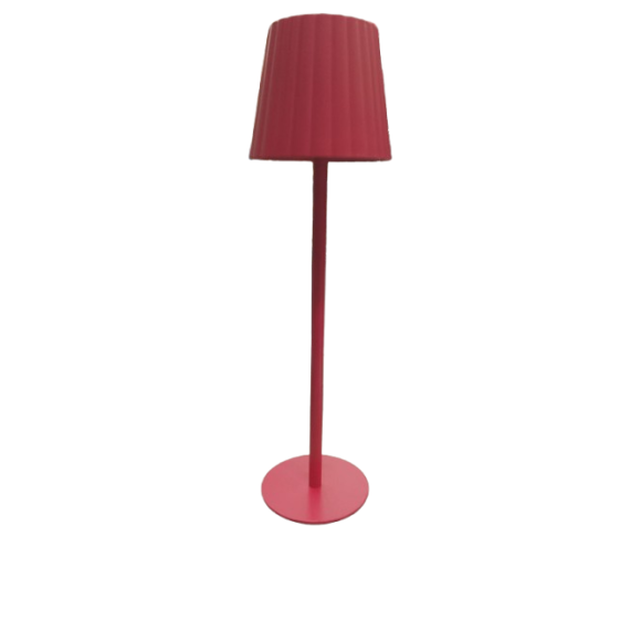 LAMPADA LED DA TAVOLO AURORA 10,8X10,8X38 CM - ROSSO 