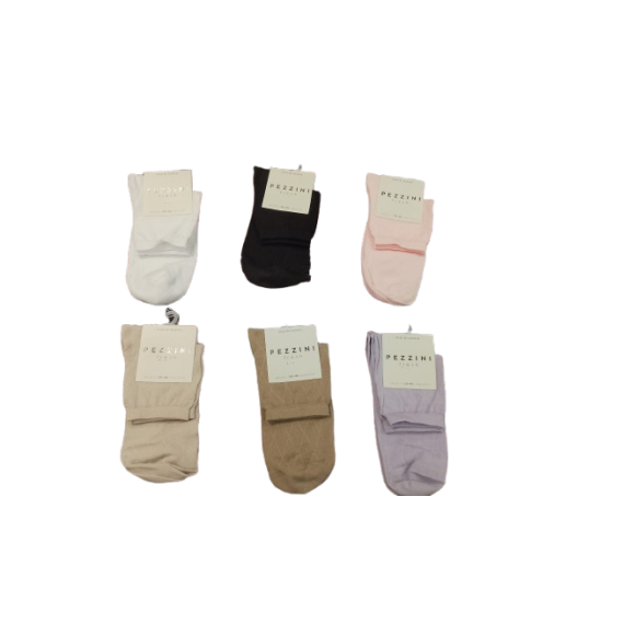 PEZZINI CALZINO DONNA ART.DCZ PPE2605 - COLORI ASSORTITI 