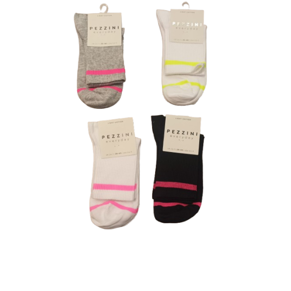 PEZZINI CALZINO DONNA ART.DCZ PPE2610 - COLORI ASSORTITI 