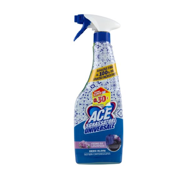 ACE Sgrassatore Universale – Profumo Fiori di Lavanda, Senza Candeggina, 600 ml