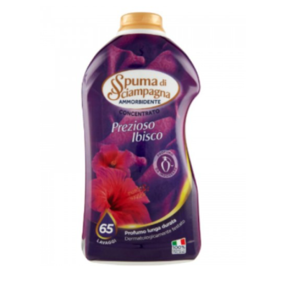Spuma Di Sciampagna Ammorbidente Concentrato 65 Lavaggi Prezioso Ibisco 1300 Ml