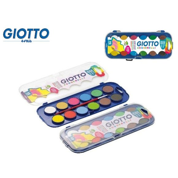 GIOTTO ACQUARELLI 30MM 12 PEZZI