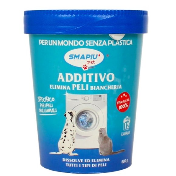 SMAPIU PET ADDITIVO IN POLVERE ELIMINA PELI BIANCHERIA BARATTOLO CARTA - 500 GR SMAPIU PET ADDITIVO IN POLVERE ELIMINA PELI BIANCHERIA BARATTOLO CARTA - 500 GR