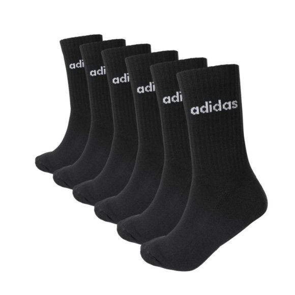 ADIDAS - SET 3 CALZE LINEAR - NERO