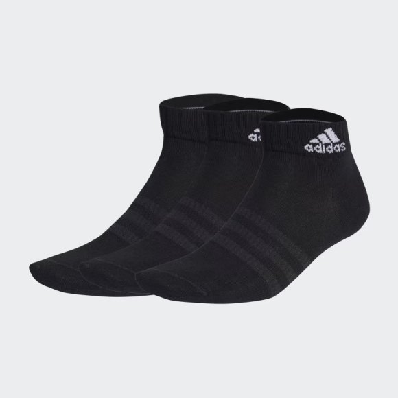 ADIDAS - 3 PEZZI CALZINI "THIN AND LIGHT" - NERO