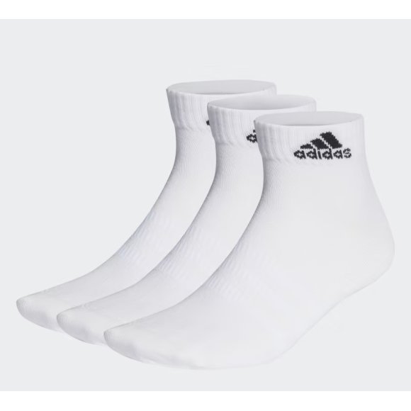 ADIDAS - 3 PEZZI CALZINI "THIN AND LIGHT" - BIANCO