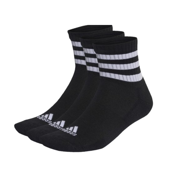 ADIDAS 3 PEZZI CALZA "SPORTWEAR 3 STRIPES" NERO