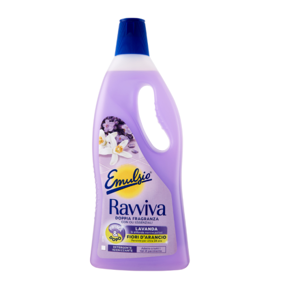 Emulsio Ravviva Doppia Fragranze Lavanda Fiori d'Arancio Detergente Igienizzante 750 ml
