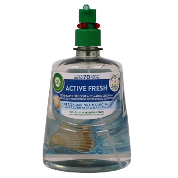 AIRWICK ACTIVE FRESH RICARICA PER DIFFUSORE AUTOMATICO FRAGRANZA BREZZA MARINA E MAGNOLIA - 228 ML
