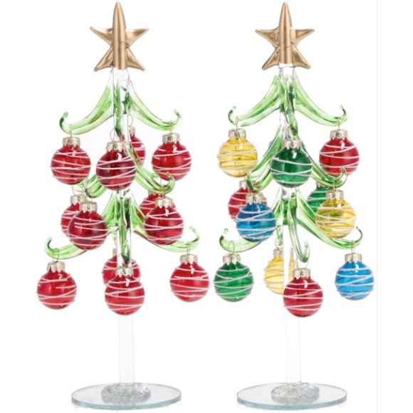 NATALE-ALBERO DI NATALE+PALLINE IN VETRO