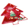 NATALE -VASSOIO IN MELANINA A FORMA DI ALBERO 28X36XH2- FANTASIE ASSORTITE 