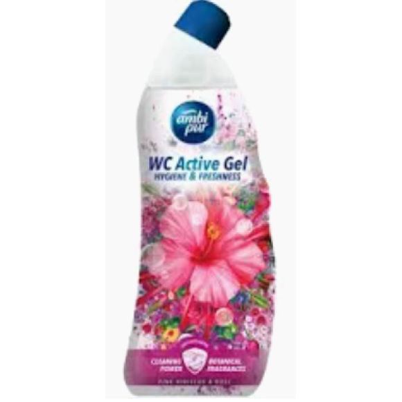 Ambi Pur WC Active Gel Pink Hibiscus & Rose 750 ml