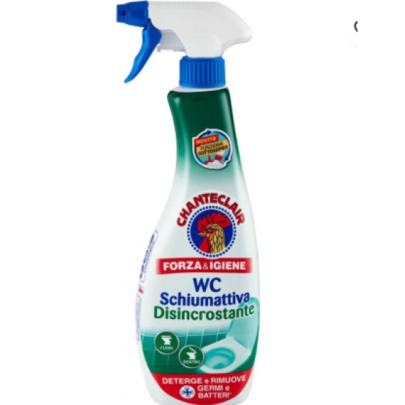 Chanteclair disincrostante wc 625 ml spray schiumattiva