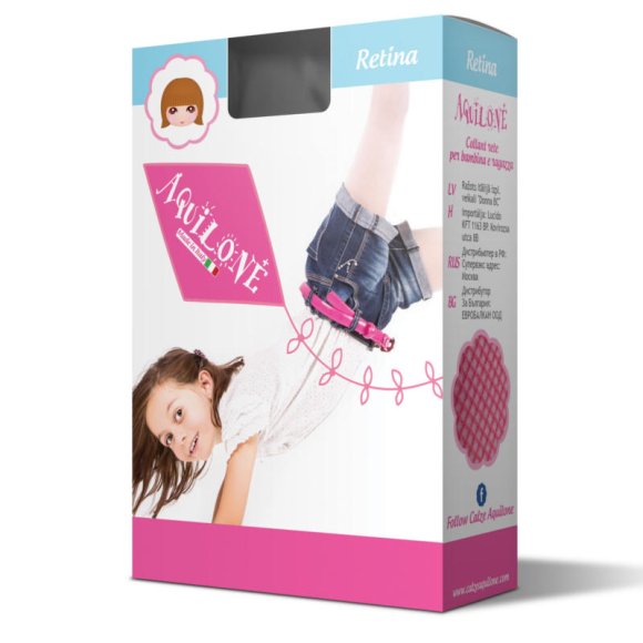 AQUILONE - COLLANT BAMBINA MICRORETE - BIANCO 