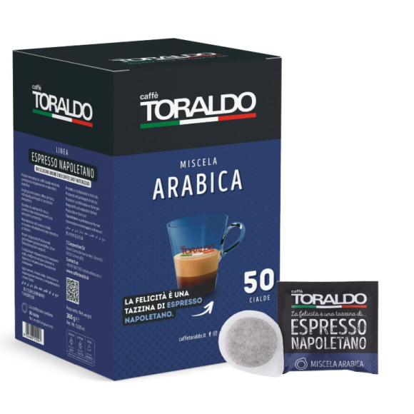 TORALDO BOX CIALDE PZ 50 MISCELA ARABICA TORALDO BOX CIALDE PZ 50 MISCELA ARABICA