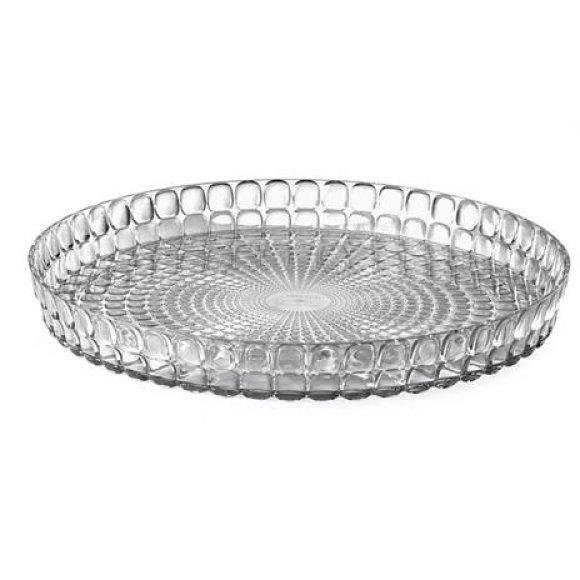 GUZZINI - VASSOIO TONDO "TIFFANY" - TRASPARENTE
