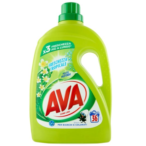 Ava Detersivo lavatrice Freschezza Tropicale 36 lavaggi 1,8 L