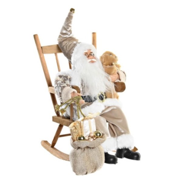 FIGURA POLIESTERE SEDIA CHAMPAGNE