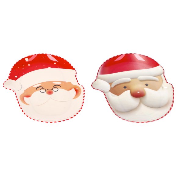 NATALE VASSOIO IN MELAMINA BABBO NATALE 22X28X2  FANTASIA ASSORTITI 