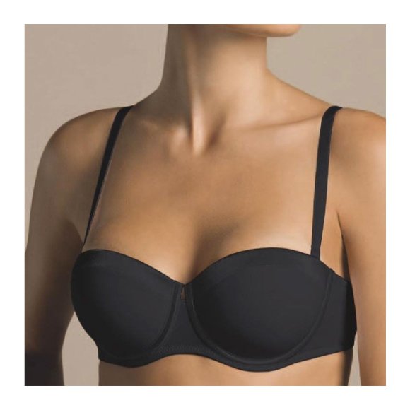 LAURA BIAGIOTTI - REGGISENO BALCONCINO "MONICA" COPPA B - NERO