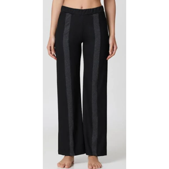 JADEA Pantalone Cod. 4868 NERO BICOLORE 