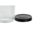 BARATTOLI IN CRISTALLO CON TAPPO IN METALLO - SET 4 PEZZI