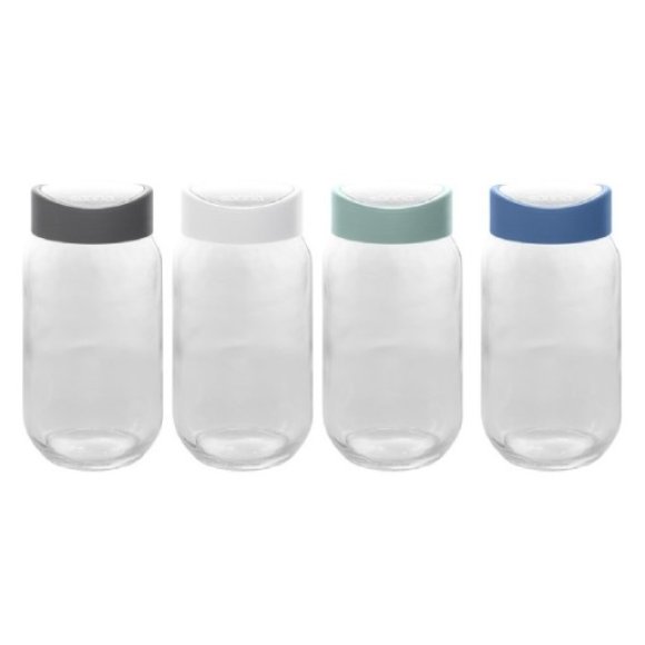BARATTOLO VETRO COLORCAP 1000CC - COLORI ASSORTITI